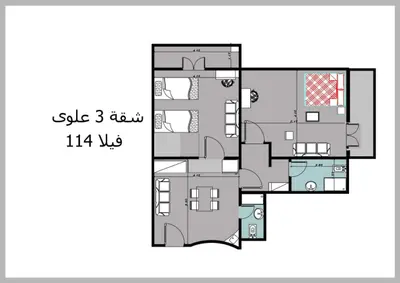 الشواطئ الخضراء في الطابق الثاني وحمامان