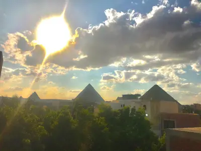 ستوديو فريدة إطلالة الأهرامات