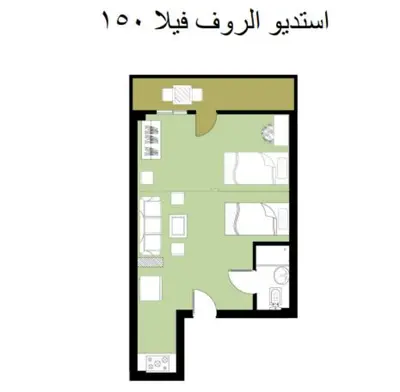مطلـق مطلـب مـن شاطئ خضراء مجهز تجهيزا كاملا